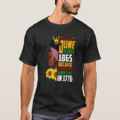 Juneteenth 1865 Remembering My Ancestors Black Fre T-shirt (Voorkant)