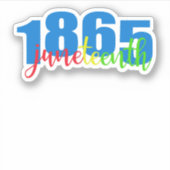 Juneteenth 1865 sticker (Voorkant)