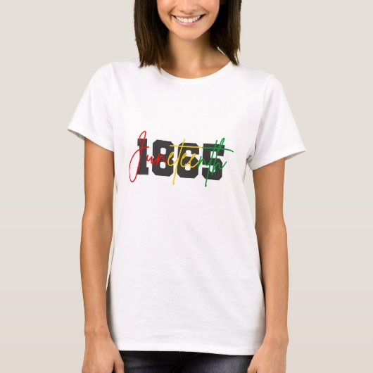 Juneteenth 1865 t-shirt (Voorkant)