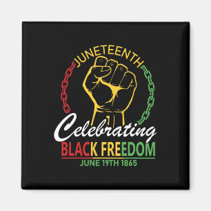 Juneteenth 1865 viert de Dag van de Vrijheid Afric Magneet