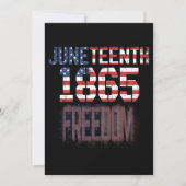 Juneteenth 1865 Vrijheid Kaart (Voorkant)
