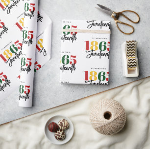 Juneteenth 1865 Vrijheid Zwarte Geschiedenis Vieri Cadeaupapier
