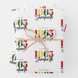 Juneteenth 1865 Vrijheid Zwarte Geschiedenis Vieri Inpakpapier Vel