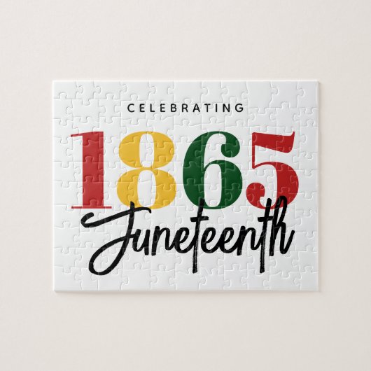 Juneteenth 1865 Vrijheid Zwarte Geschiedenis Vieri Legpuzzel (Horizontaal)