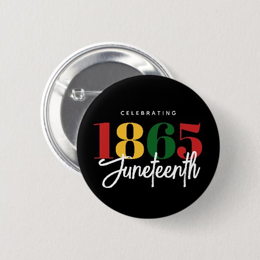 Juneteenth 1865 Vrijheid Zwarte Geschiedenis Vieri Ronde Button 5,7 Cm (Voorkant /achterkant)