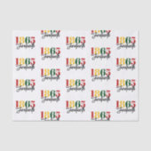 Juneteenth 1865 Vrijheid Zwarte Geschiedenis Vieri Tissuepapier (Voorkant)