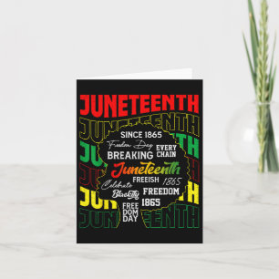 Juneteenth 1865 Vrijheidsdag Afrikaans 19 juni Kaart