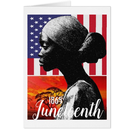 Juneteenth 1865 wenskaart (Voorkant)