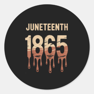 Juneteenth 2025 Vrouwen Mannen Afro-Amerikaanse Ju Ronde Sticker