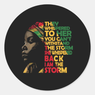 Juneteenth 2025 Vrouwen vieren Black Freedom Hist Ronde Sticker