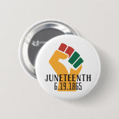 Juneteenth 6-19-1865-toets ronde button 5,7 cm (Voorkant /achterkant)