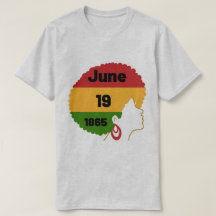Juneteenth Afro T-shirt voor dames