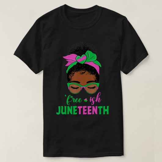 Juneteenth Aka bevriezen sinds 1865 Onafhankelijkh T-shirt (Design voorkant)