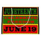 Juneteenth Bag Groot Cadeauzakje (Voorkant)