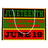 Juneteenth Bag Groot Cadeauzakje (Achterkant)