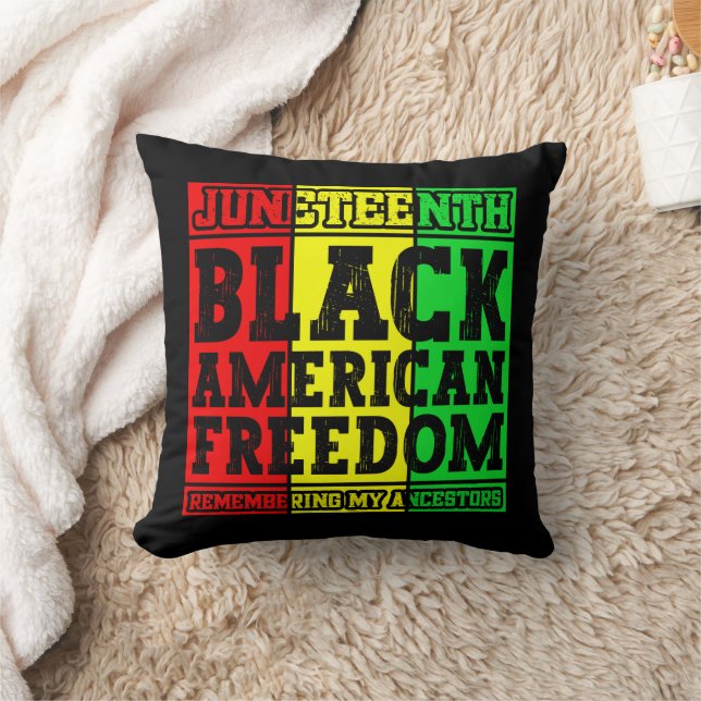 Juneteenth Black American Freedom Remembering Cool Kussen (Deken)
