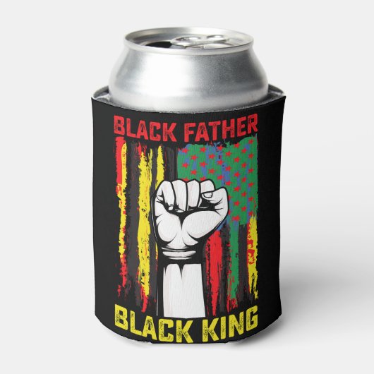 Juneteenth Black Father Day Dad King Celebrating F Blikjeskoeler (Blikje Voorkant)