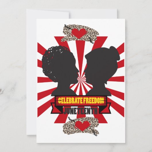 Juneteenth Black Freedom Note Kaart Briefpapier (Voorkant)