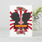 Juneteenth Black Freedom Note Kaart Briefpapier (Staand voorkant)