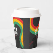 Juneteenth Black History 1865 Vrijheidsviering Papieren Bekers (Links)