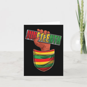 Juneteenth Black History Afro American African Fre Kaart