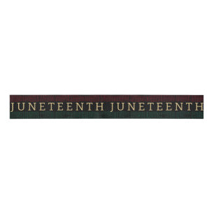 Juneteenth Black Independence Day Holiday Grosgrai Grosgrain Lint