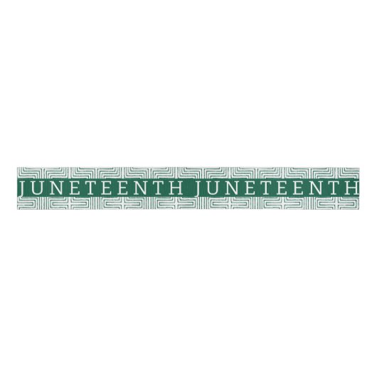 Juneteenth Black Independence Day Holiday Grosgrai Grosgrain Lint (Voorkant)