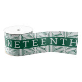 Juneteenth Black Independence Day Holiday Grosgrai Grosgrain Lint (Spoel)
