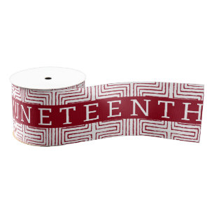 Juneteenth Black Independence Day Holiday Grosgrain Lint