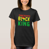 Juneteenth Black King Melanin Dad Fathers Day Mann T-shirt (Voorkant)