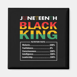 Juneteenth Black King Nutritional Facts Black Hist Magneet