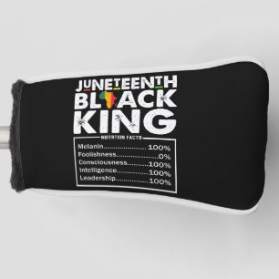 Juneteenth Black King Voedingsfeiten Melanine Golfheadcover