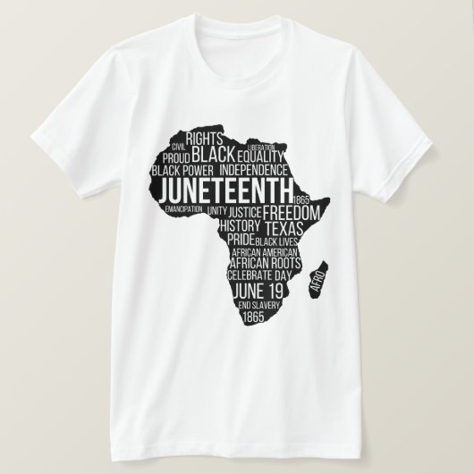 Juneteenth Black Lives Matter T-shirt (Design voorkant)