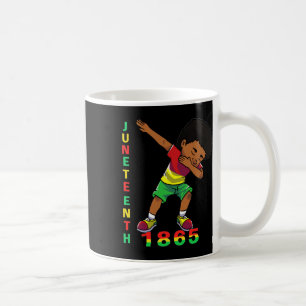 Juneteenth Boys Kinder 1865 Dabbing Black African Koffiemok