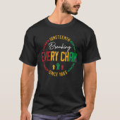 Juneteenth Breaking Every Chain Since 1865 Black H T-shirt (Voorkant)