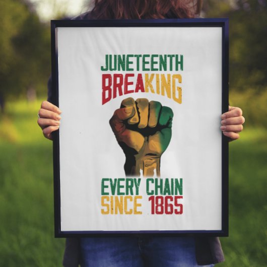 Juneteenth Breaking Kettingen Poster