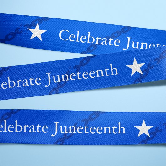 Juneteenth Broken Chains Blue Lint