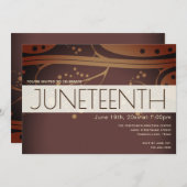 Juneteenth Brown Cream Freedom Celebration Kaart (Voorkant / Achterkant)