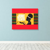 Juneteenth Canvas kunst aan de muur (Insitu (Houten vloer))