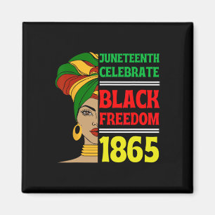 Juneteenth Celebrate Black Freedom 1865 Afrikaans Magneet