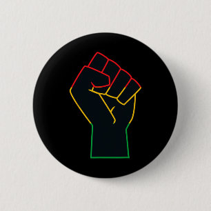 Juneteenth Celebrates Black African American Freed Ronde Button 5,7 Cm
