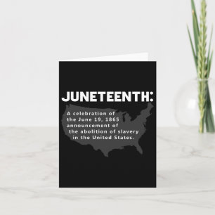 Juneteenth Celebrates Freedom Black African Americ Kaart