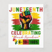 Juneteenth Celebrating Black Freedom Black Geschie (Achterkant)