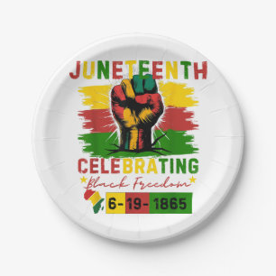 Juneteenth Celebrating Black Freedom Black Geschie Papieren Bordje