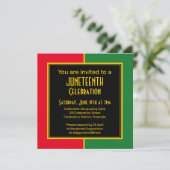 JUNETEENTH Celebration Invitation (Debout devant)