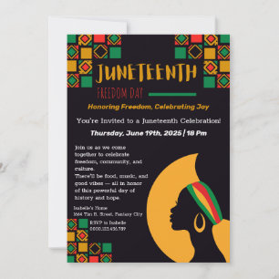 Juneteenth Celebration Invitation – Vrijheid en vr Kaart