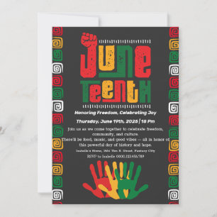 Juneteenth Celebration Invitation – Vrijheid en vr Kaart