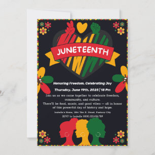 Juneteenth Celebration Invitation – Vrijheid en vr Kaart