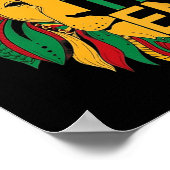 Juneteenth Cool Black Geschiedenis Afro-Amerikaans Poster (Hoek)