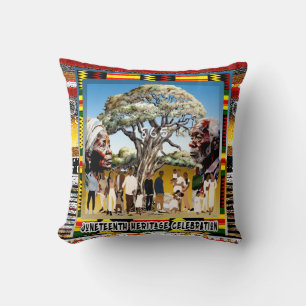 Juneteenth • Coussin de célébration de la liberté